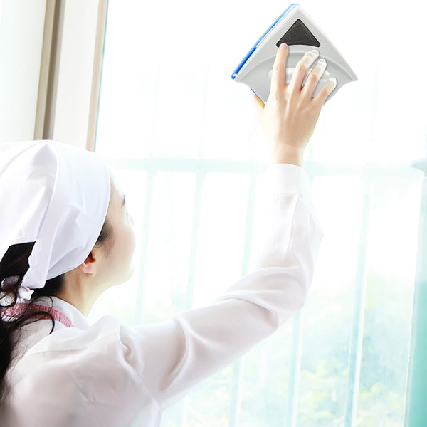 Magnetic Double Side Glass Wiper Blue Squeegees & Window Cleaning