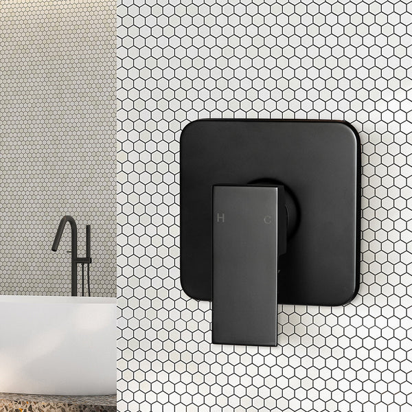 Dutxa Bathroom Shower Mixer Tap Brass Black Shower Taps & Thermostats