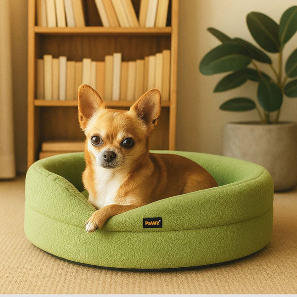 Pawz Pet Orthopedic Calming Bed Memory Foam Dog Sofa Green Pet Beds