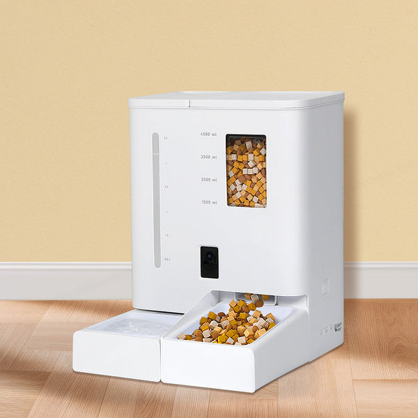 Pawz 2 In 1 Automatic Pet Cat Dog Feeder Water Set Dog Automatic Feeders