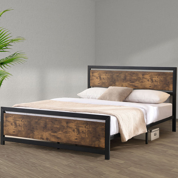 Levede Metal Bed Frame Mattress Base Queen Queen Bed Frames