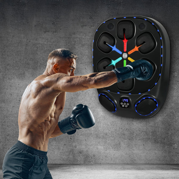 Centra Smart Music Boxing Machine Wall Mounted Black Strike Pads & Mitts