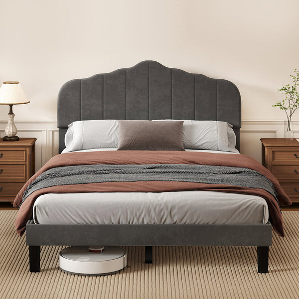 Levede Bed Frame Upholstered Platform Mattress Base Double Double Bed Frames