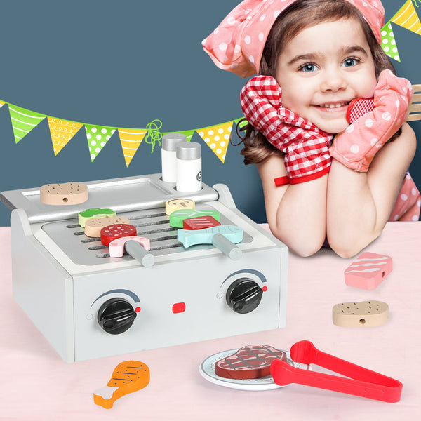 Kids Kitchen Play Set Wooden Toys Children Pretend Kitchens