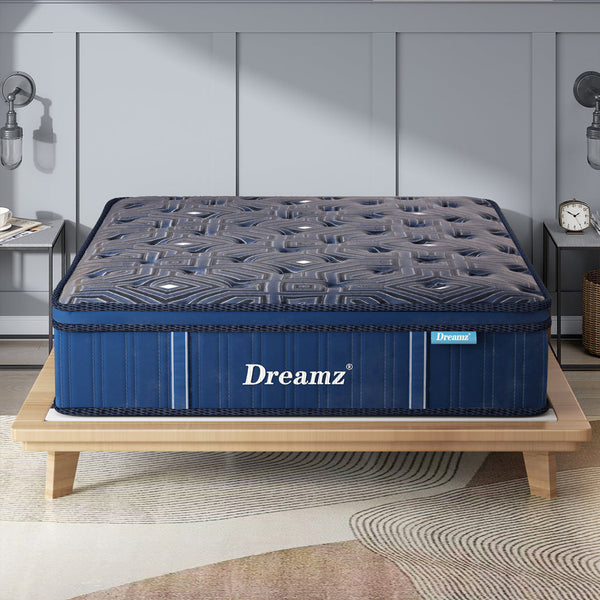 Dreamz Spring Mattress Euro Top All Sizes 30Cm Mattresses