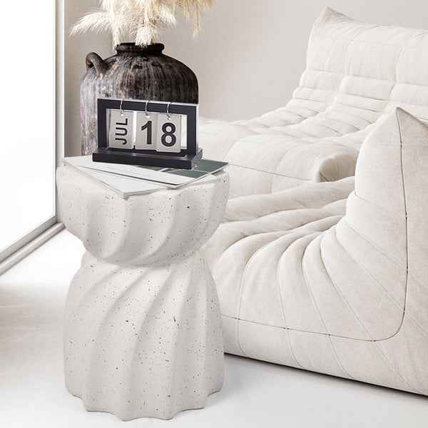 Levede Side Table End Terrazzo Hourglass Side Tables