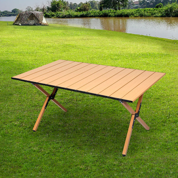 Levede Folding Camping Table Portable Oak Camping Tables