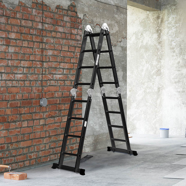 Traderight Multi Purpose Ladder Aluminium 4.7Meter Ladders