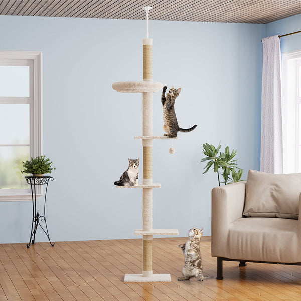 Pawz Cat Tree Tower Scratching Post Scratcher 230 275Cm Furniture & Scratchers