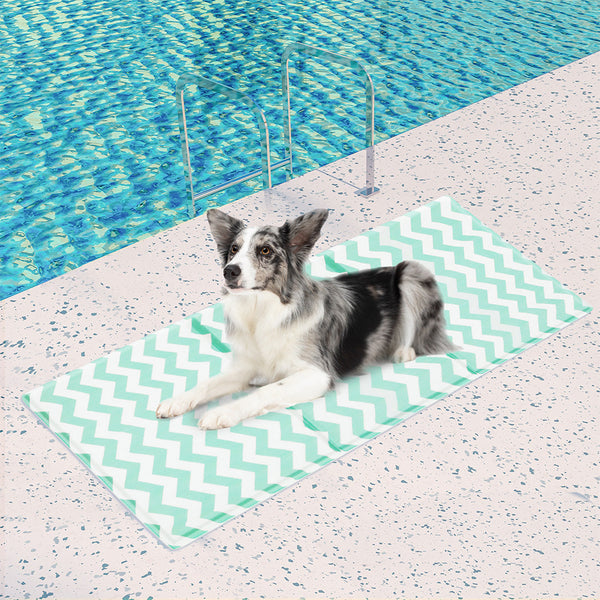 Pawz Pet Cooling Mat L Green Pet Beds