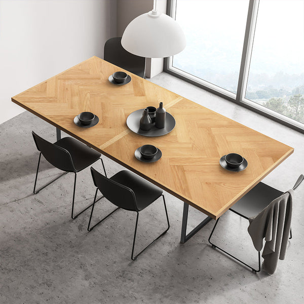 Levede Extendable Rectangle Dining Table For Kitchen Or Room Space Practical And Stylish Dining Tables
