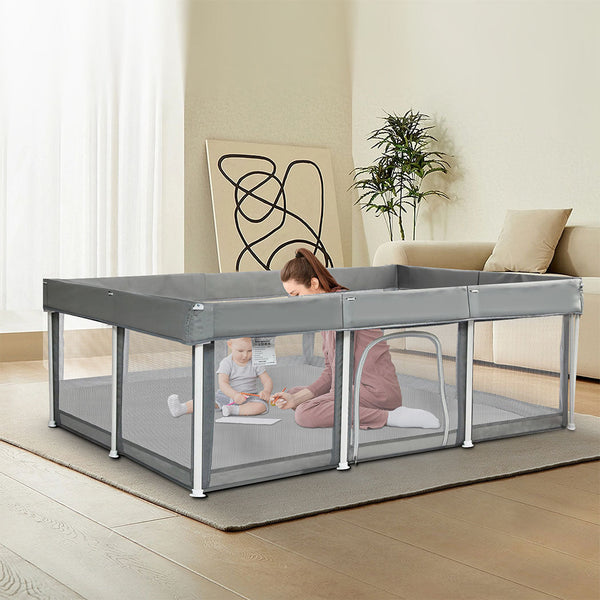Bopeep Kids Playpen Foldable 120X180 Baby Playpens