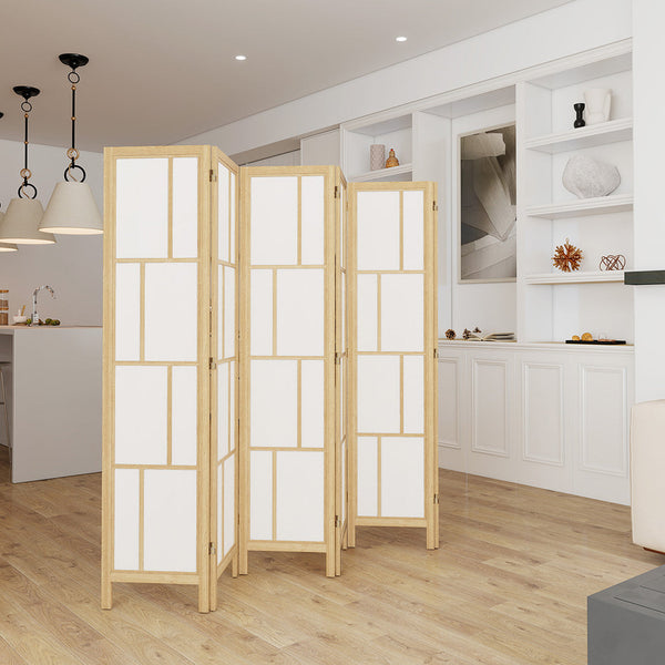 Levede 6 Panel Room Divider 170Cm Freestanding Screen Screens & Room Dividers