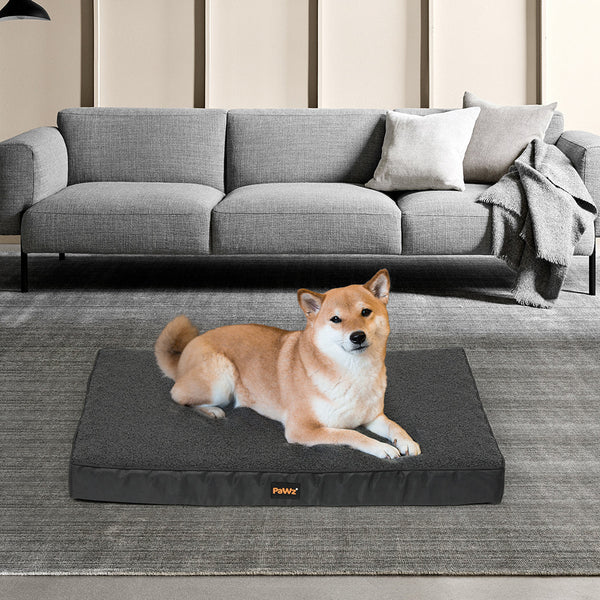 Pawz Orthopaedic Dog Bed Grey Xl (100X70x9cm) Pet Beds