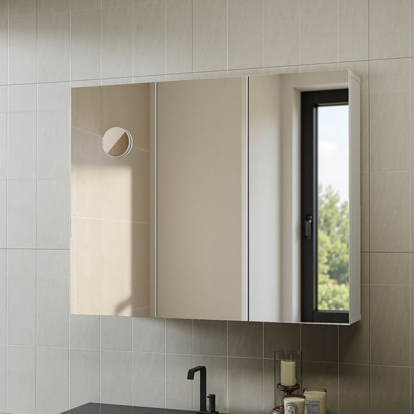 Levede Bathroom Mirror Cabinet 90Cm Mirrors