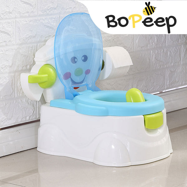 Bopeep Kids Potty Trainer Seat Safety Blue Toilet Seats