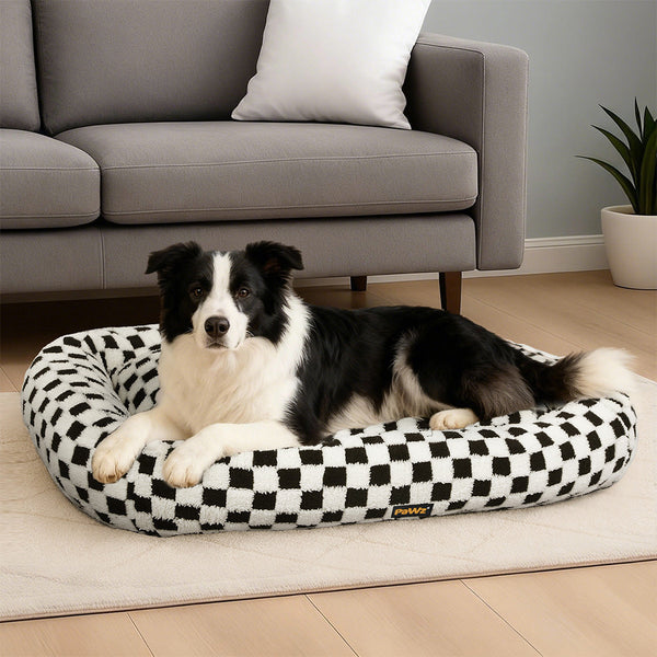 Pawz Dog Bed Calming Pet Plush Soft Washable Pet Beds