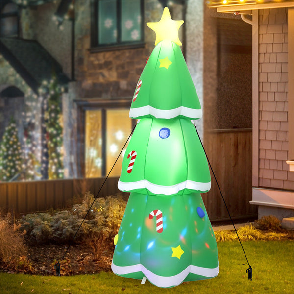 Santaco Inflatable 1.5M Christmas Tree Flashing Light Seasonal Decorations