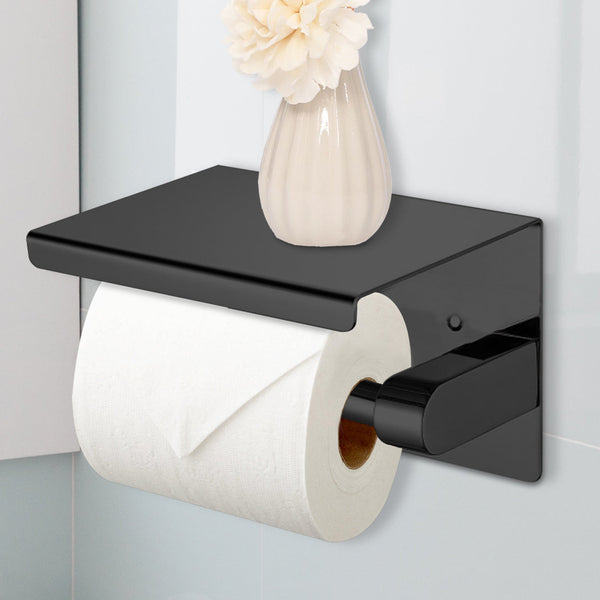 Toilet Paper Holder Roll Bath Tissue Black Toilet Paper Holders & Storage