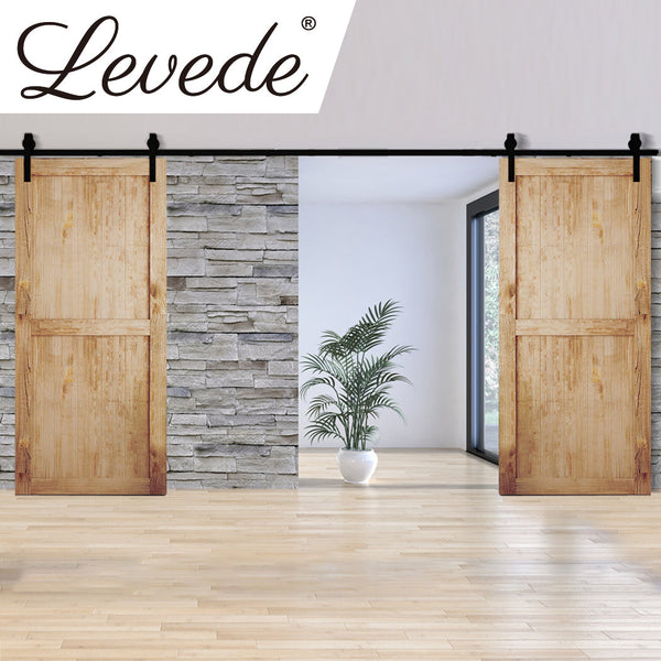 Antique Classic Style Double Sliding Door 3.66M Track Kit 4.3Mx6.1M Sliding Door Hardware