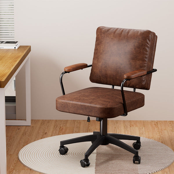 Levede Office Arm Chair Leather Executive Chairs Office Chairs