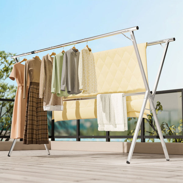 Levede Clothes Drying Airer Foldable 150 200Cm Clothes Airers