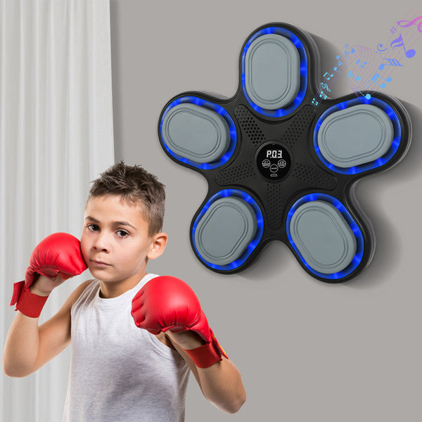 Centra Kids Music Boxing Machine With Gloves Strike Pads & Mitts