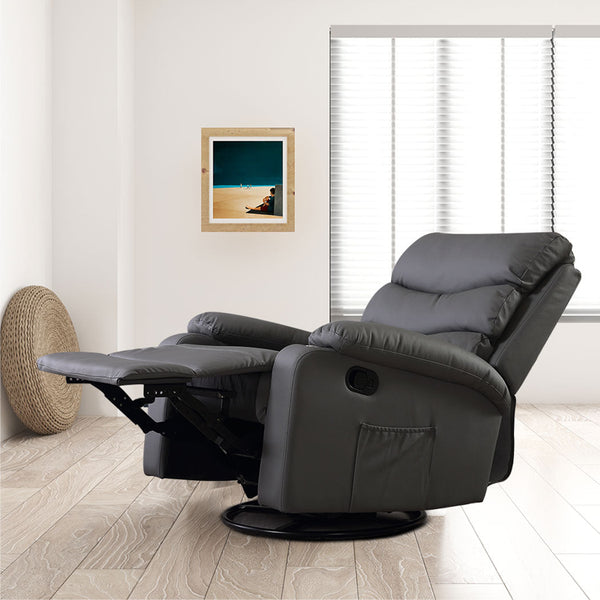 Levede Massage Recliner Chair Grey Comfortable Relaxation For Living Room Or Office Use Electric Massage Chairs