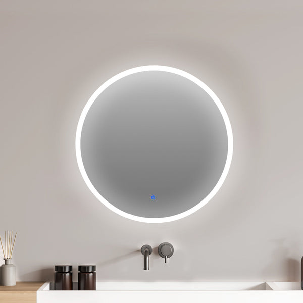 Emitto Led Wall Mirror Round Anti Fog 60Cm Mirrors