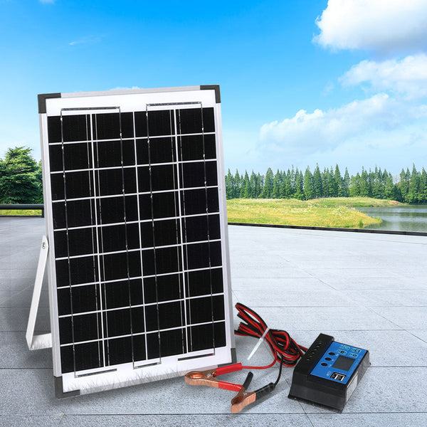 12V 10W Solar Panel Kit Mono Caravan Solar Panels & Kits