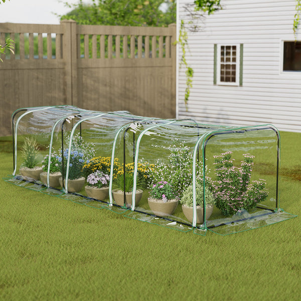 Lambu Greenhouse Flower Garden Film Tunnel Durable Outdoor Plant Growth Cover Greenhouses