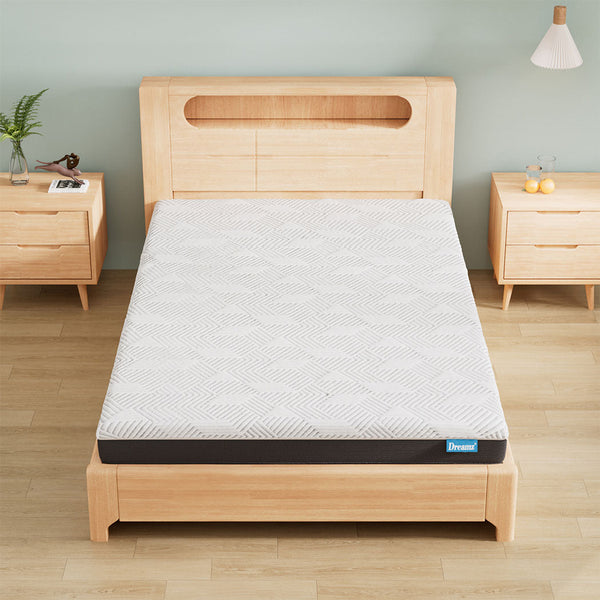 Dreamz Single Mattress Gel Memory Foam Cooling Breathable Medium Firm 15Cm Mattresses
