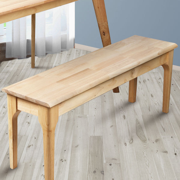 Levede 1X Bench Seat Solid Wood Oak 120Cm Dining Chairs
