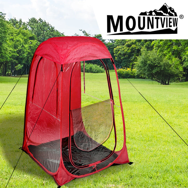 Mountview Pop Up Tent Camping Outdoor Red Portable For Adventure Pop Up Beach Tents