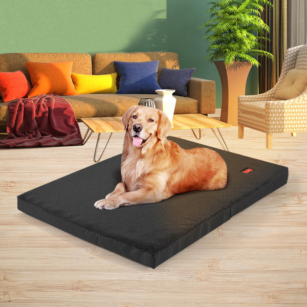 Pawz Pet Bed Foldable Dog Puppy Beds Black Large Pet Beds