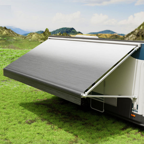 Manan 18Ft Rv Awning Fabric Replacement 18.05Oz Grey Awnings