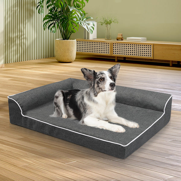 Pawz Orthopedic Dog Bed Xl Grey Pet Beds
