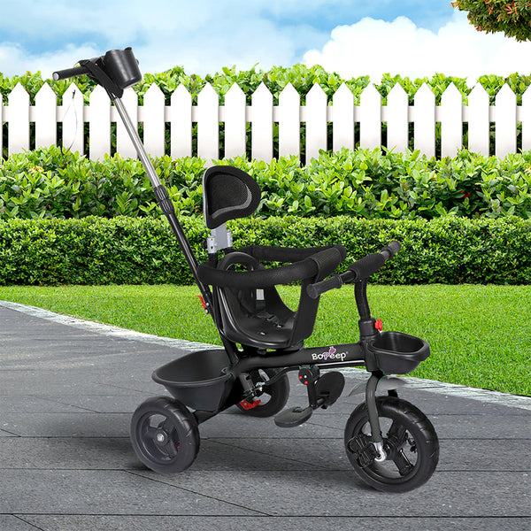 Bopeep Kids Tricycle Ride On Trike Little One Black Kids Ride On Toys