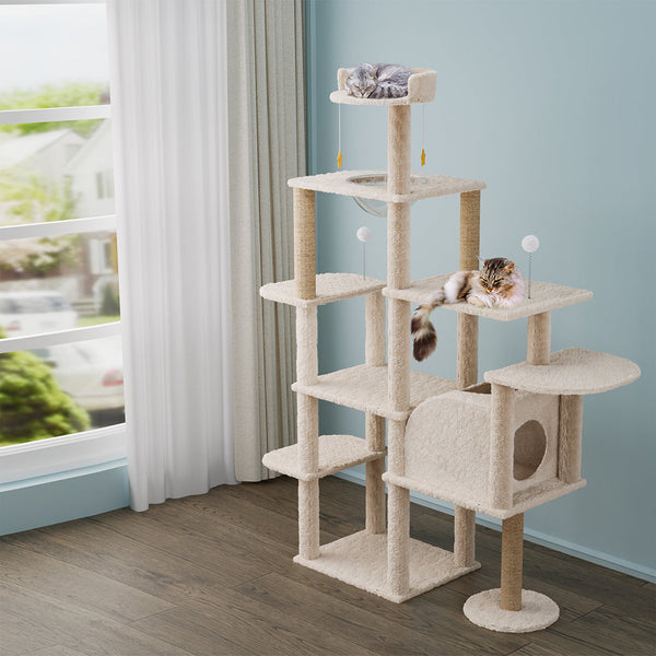 Pawz Cat Tree Tower Large Scratcher Condo House 172Cm Furniture & Scratchers
