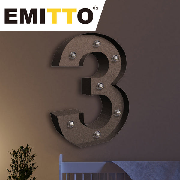 Led Metal Number Lights Free Standing For Customizable Home And Event Decor Party Decorations