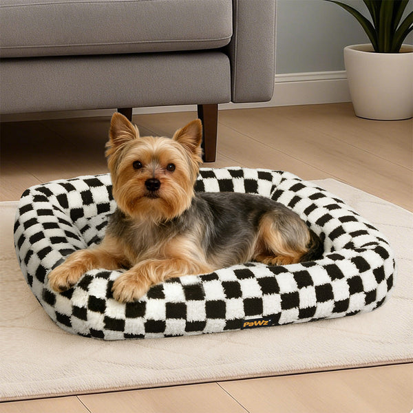 Pawz Dog Bed Calming Pet Plush Soft Washable Pet Beds