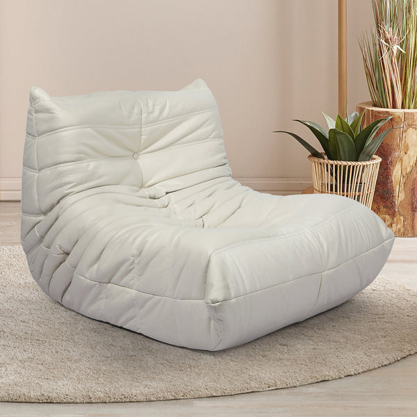 Levede Floor Chair Caterpillar Sofa Beige Sofas Armchairs & Couches