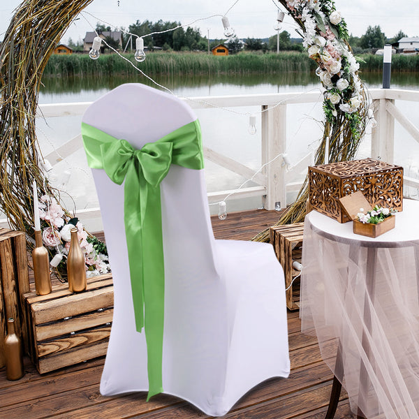 20 Green Fabric Chair Sashes Covers Grass Chair Covers