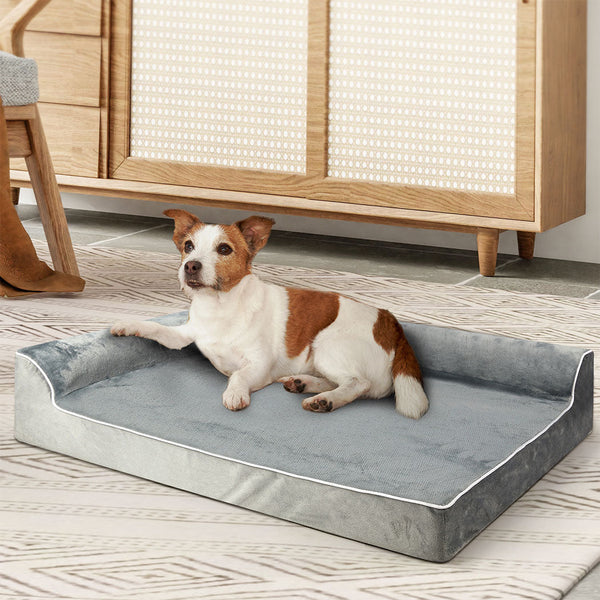 Pawz Orthopedic Dog Bed M Grey Comfortable Support For Medium Sized Dogs Pet Beds