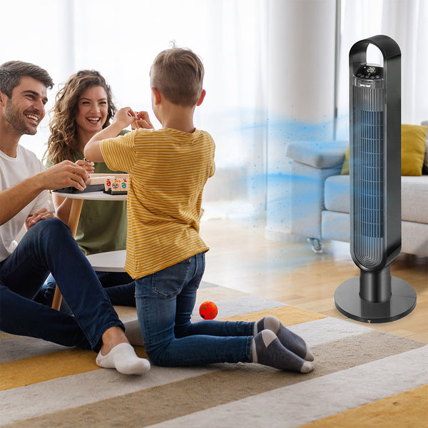 Spector Bladeless Tower Fan Black Portable Fans