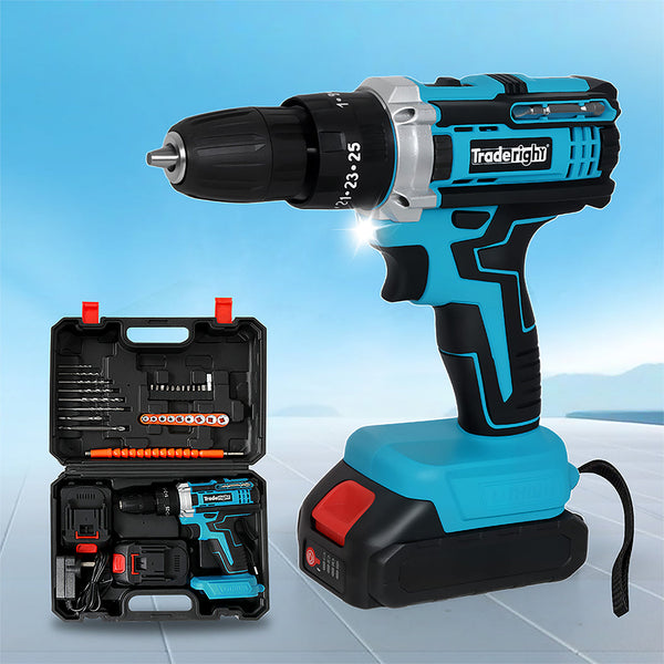 Traderight 21V Cordless Drill Driver Set 22.0Ah Battery Cordless Drills