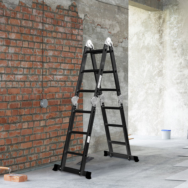 Traderight Multi Purpose Ladder Aluminium 3.6Meter Ladders