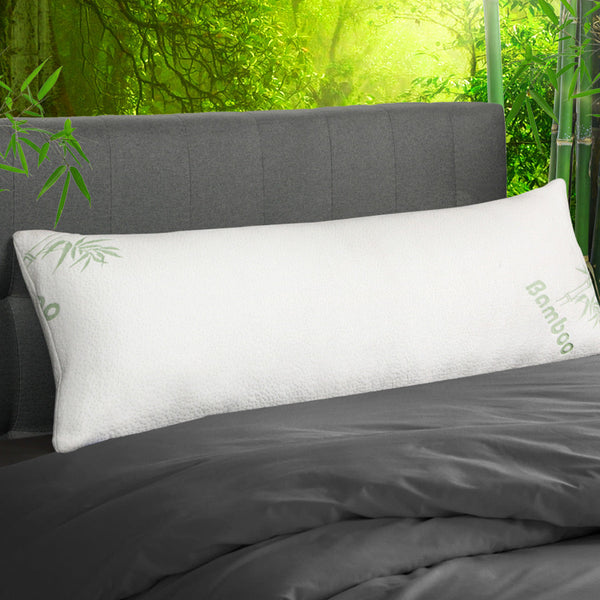 Dreamz Memory Foam Body Pillow Long Breathable Bamboo Cover Pillows