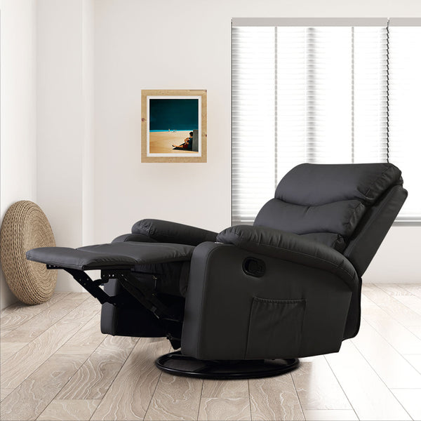 Levede Massage Chair Recliner 360 Swivel Black Electric Massage Chairs