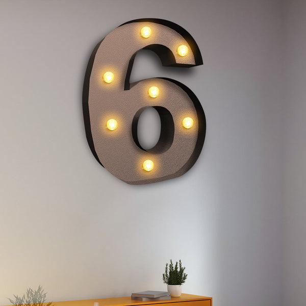 Led Metal Number Lights Free Standing Party Decorations